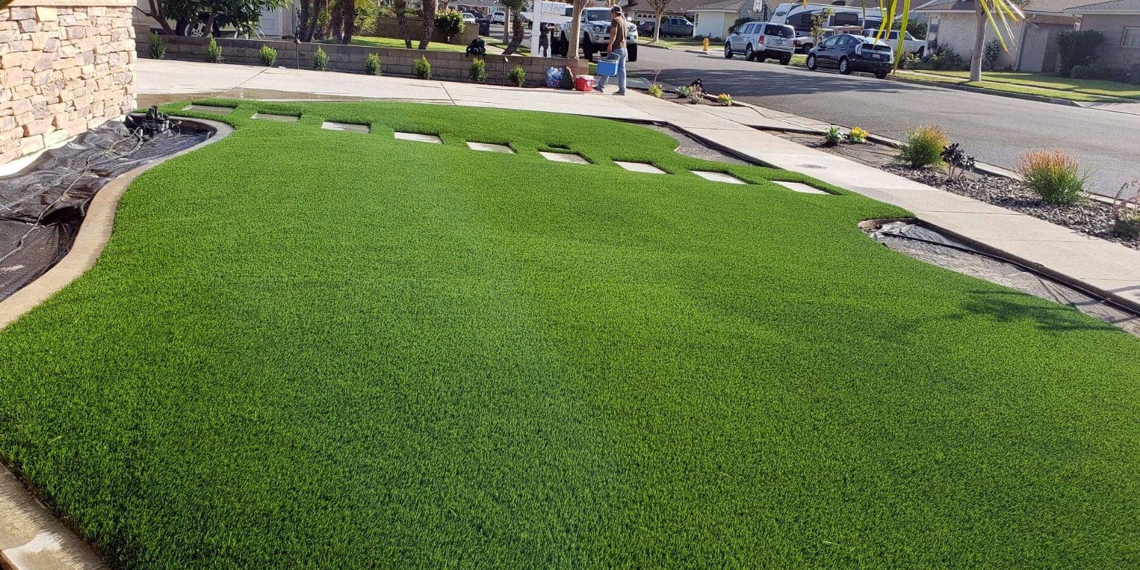 Front Yard Turf Installation