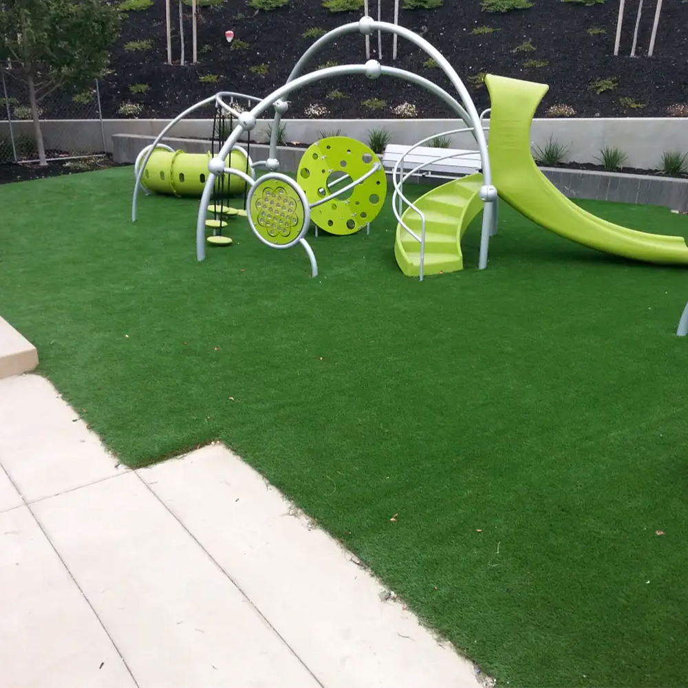 Safe playground artificial turf installation in Fort Worth TX